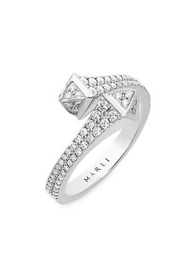 Cleo By Marli 18K White Gold & Diamond Ring