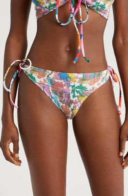 CLEONIE Brook Side Tie Bikini Bottoms in Riviera 