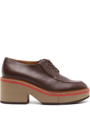 Clergerie Anja 75mm leather oxford shoes - Brown