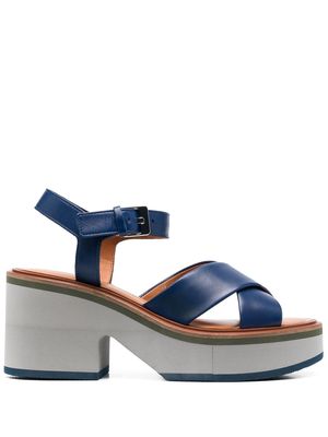 Clergerie Charline leather sandals - Blue