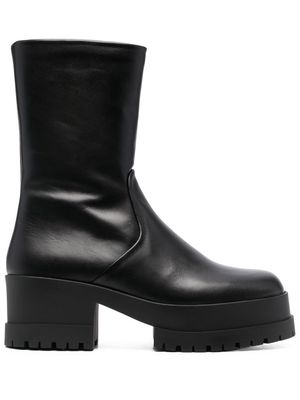 Clergerie leather mid-calf boots - Black