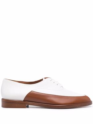 Clergerie Lou leather lace-up shoes - Brown