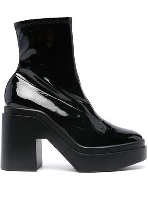 Clergerie Nina 100mm patent ankle boots - Black