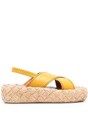 Clergerie open-toe leather sandals - Yellow