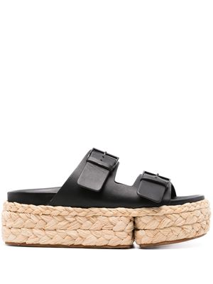 Clergerie Qiana2 leather slides - Black