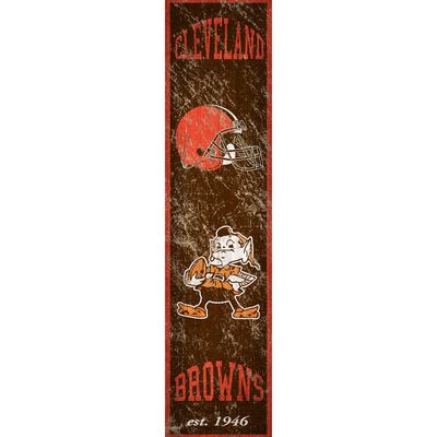 Cleveland Browns 6'' x 24'' Vertical Heritage Banner Sign