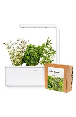 Click & Grow Smart Garden 3 Small Italian Herb Kit in White