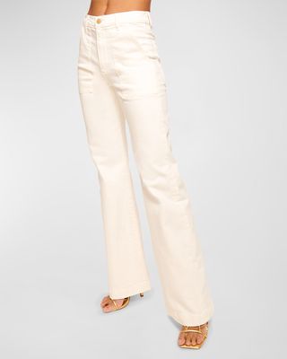 Clifford Wide-Leg White Wash Jeans