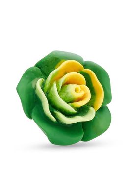 CLIFTON WILSON Floral Lapel Pin in Green 