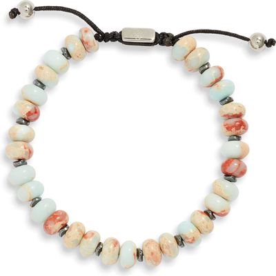 CLIFTON WILSON Men's Pastel Stone Beaded Bracelet 