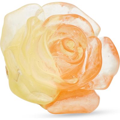 CLIFTON WILSON Pink & Yellow Pastel Lapel Flower in Yellow Orange 