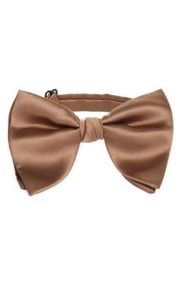 CLIFTON WILSON Silk Butterfly Bow Tie in Brown