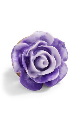 CLIFTON WILSON Tie Dye Flower Lapel Pin in Purple