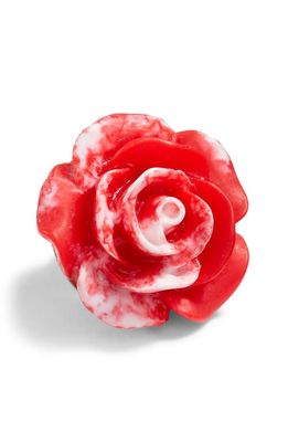 CLIFTON WILSON Tie Dye Flower Lapel Pin in Red