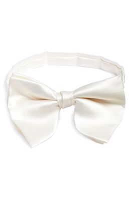 CLIFTON WILSON White Silk Butterfly Bow Tie