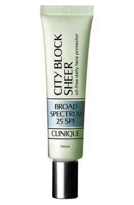 Clinique City Block Sheer Oil-Free Daily Face Protector Broad Spectrum SPF 25 Sunscreen