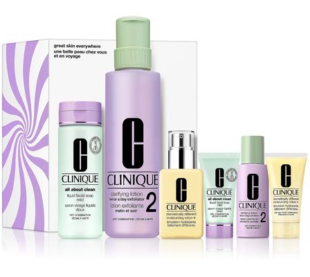 Clinique Great Skin Everywhere Skincare Set: Sk n Types I & II