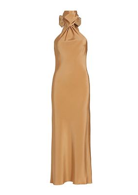 Cloe Silk-Blend Jersey Midi-Dress