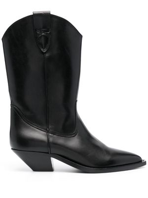 Closed 45mm leather cowboy boots - Black