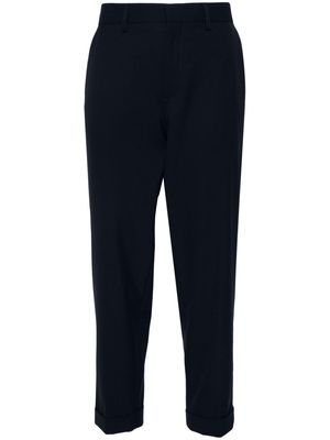 Closed Auckley high-waist tapered trousers - Blue