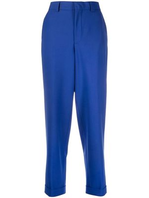 Closed Auckley pressed-crease tailored trousers - Blue