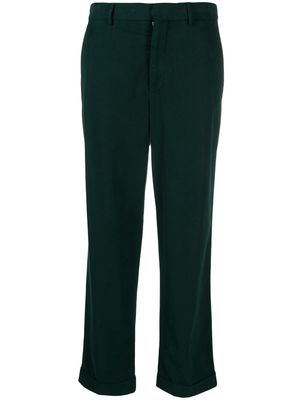 Closed Auckley straight-leg twill trousers - Green
