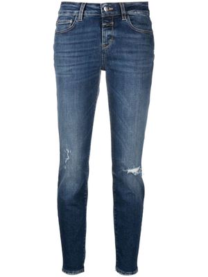 Closed Baker mid-rise slim-fit cropped jeans - Blue