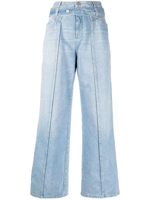 Closed belted wide-leg jeans - Blue