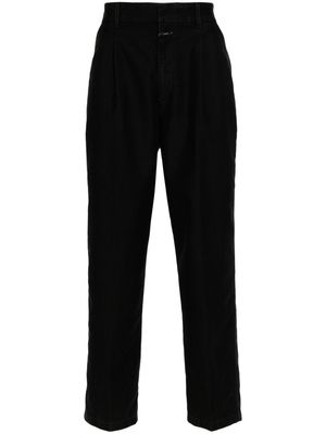 Closed Blomberg Wide cotton chino trousers - Black