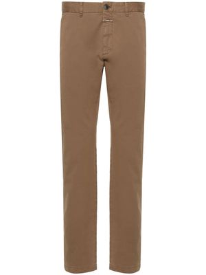 Closed Clifton mid-rise straight-leg chinos - Brown