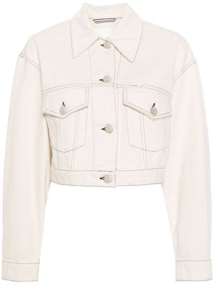 Closed contrast-stitching denim jacket - Neutrals