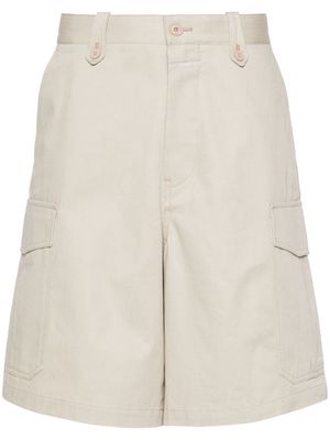 Closed cotton cargo shorts - Neutrals