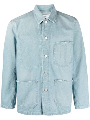 Closed cotton worker shirt - Blue
