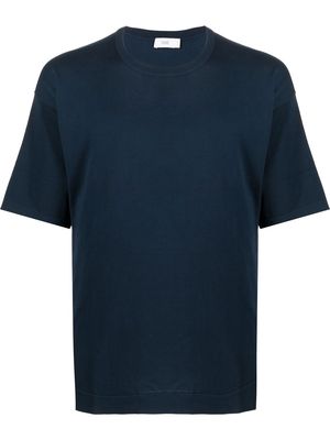 Closed crew-neck T-shirt - Blue