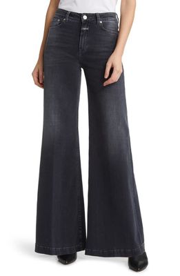 Closed Glow-Up High Waist Flare Jeans in Dark Grey