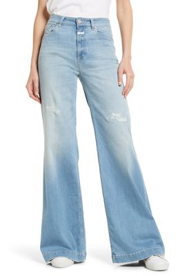 Closed Glow-Up High Waist Flare Leg Jeans in Light Blue