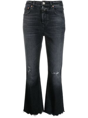 Closed Hi-Sun ripped-detailing flared jeans - Black