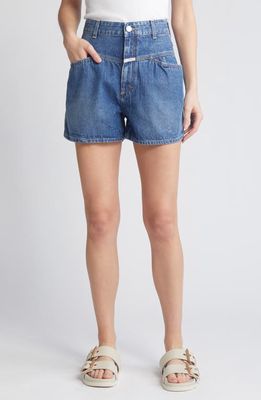 Closed Jocy X High Waist Denim Shorts in Midium Blue