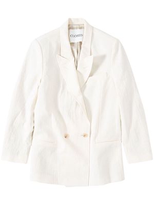 Closed Kaycee double-breasted blazer - White