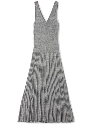 Closed knitted maxi dress - Grey