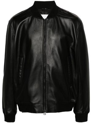 Closed leather bomber jacket - Black