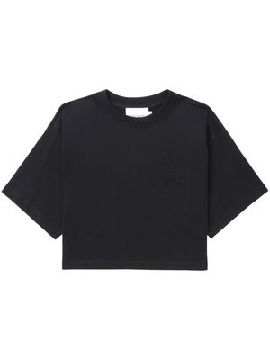 Closed logo-embossed cotton T-shirt - Black