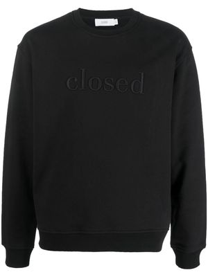Closed logo-embroidered crew neck jumper - Black