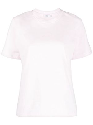 Closed logo-embroidered crew-neck T-shirt - Pink
