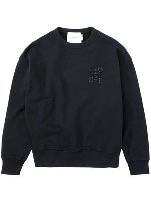 Closed logo-embroidered organic cotton sweatshirt - Black