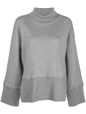 Closed logo-embroidered roll-neck sweatshirt - Grey