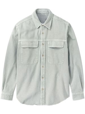 Closed logo-embroidered shirt jacket - Grey