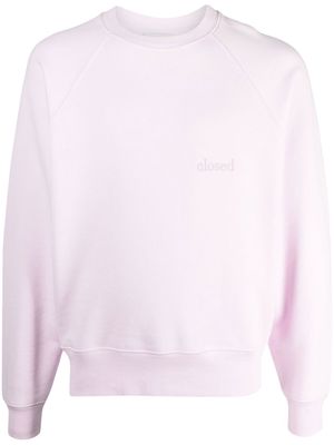 Closed logo-print cotton sweatshirt - Pink