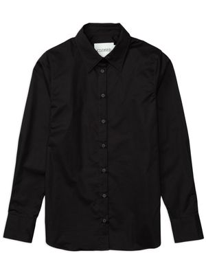 Closed long-sleeve shirt - Black