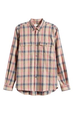 Closed Lumberjack Plaid Regular Fit Button-Down Shirt in Rose Dust